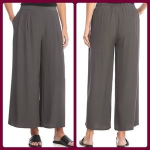 ⬇️$40 Eileen Fisher grey tencel wide leg pants SP